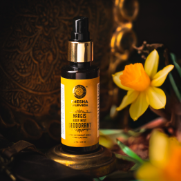 Nargis deodorant body mist by Shesha Ayurveda with soothing floral aroma