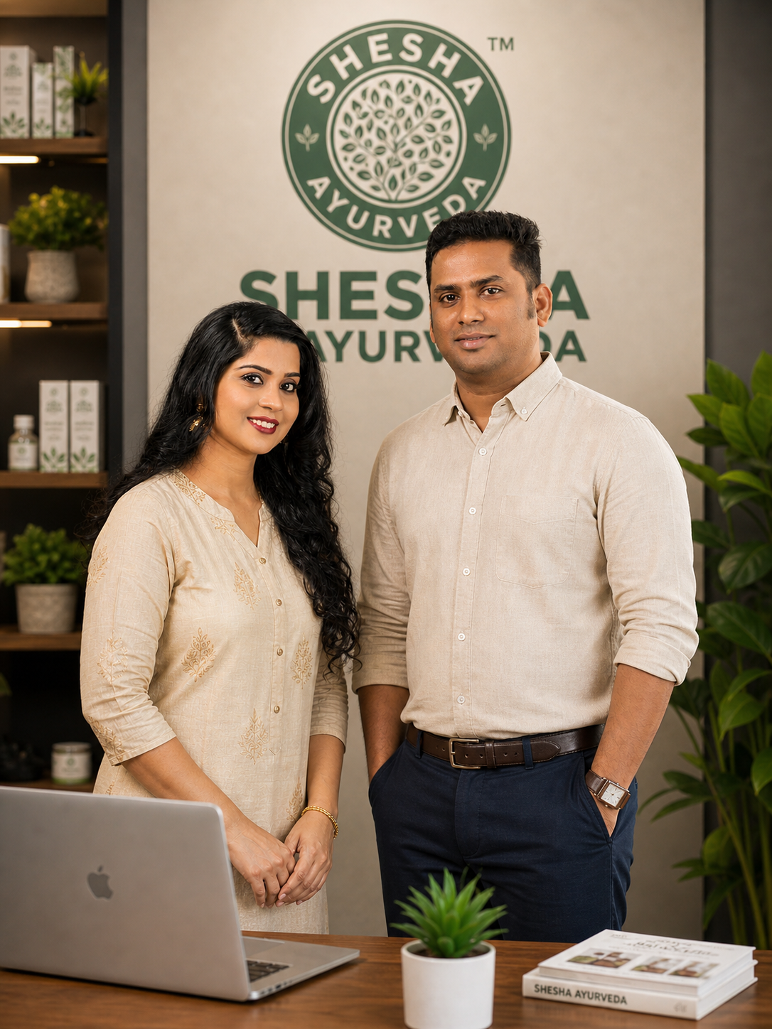 Shesha Ayurveda founders Anooj and Renji
