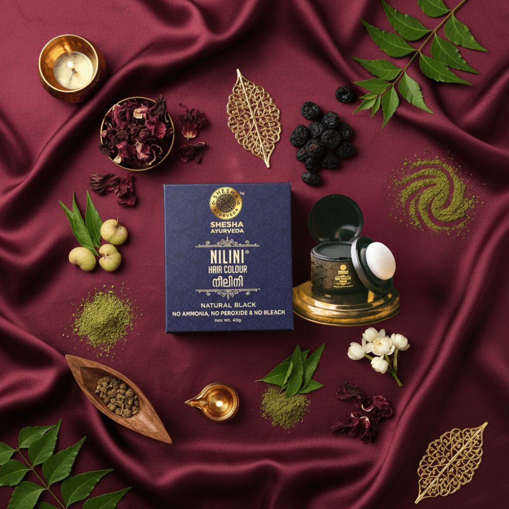 India's best ayurvedic hair color – Shesha Ayurveda NILINI natural black