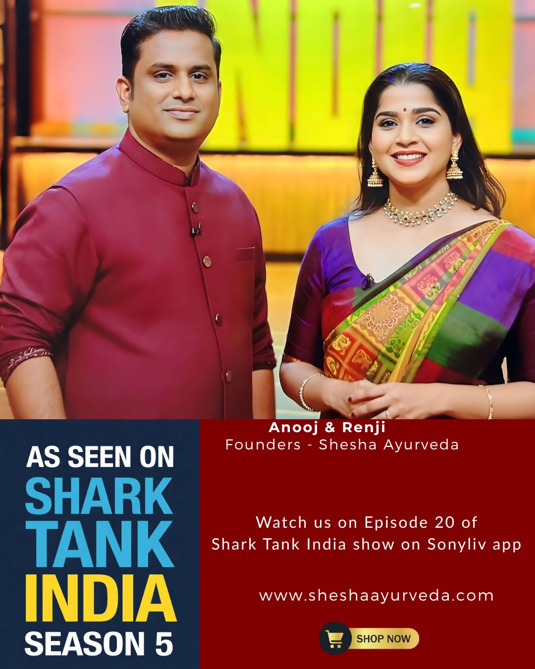 Shesha Ayurveda founders on Shark Tank India Season 5